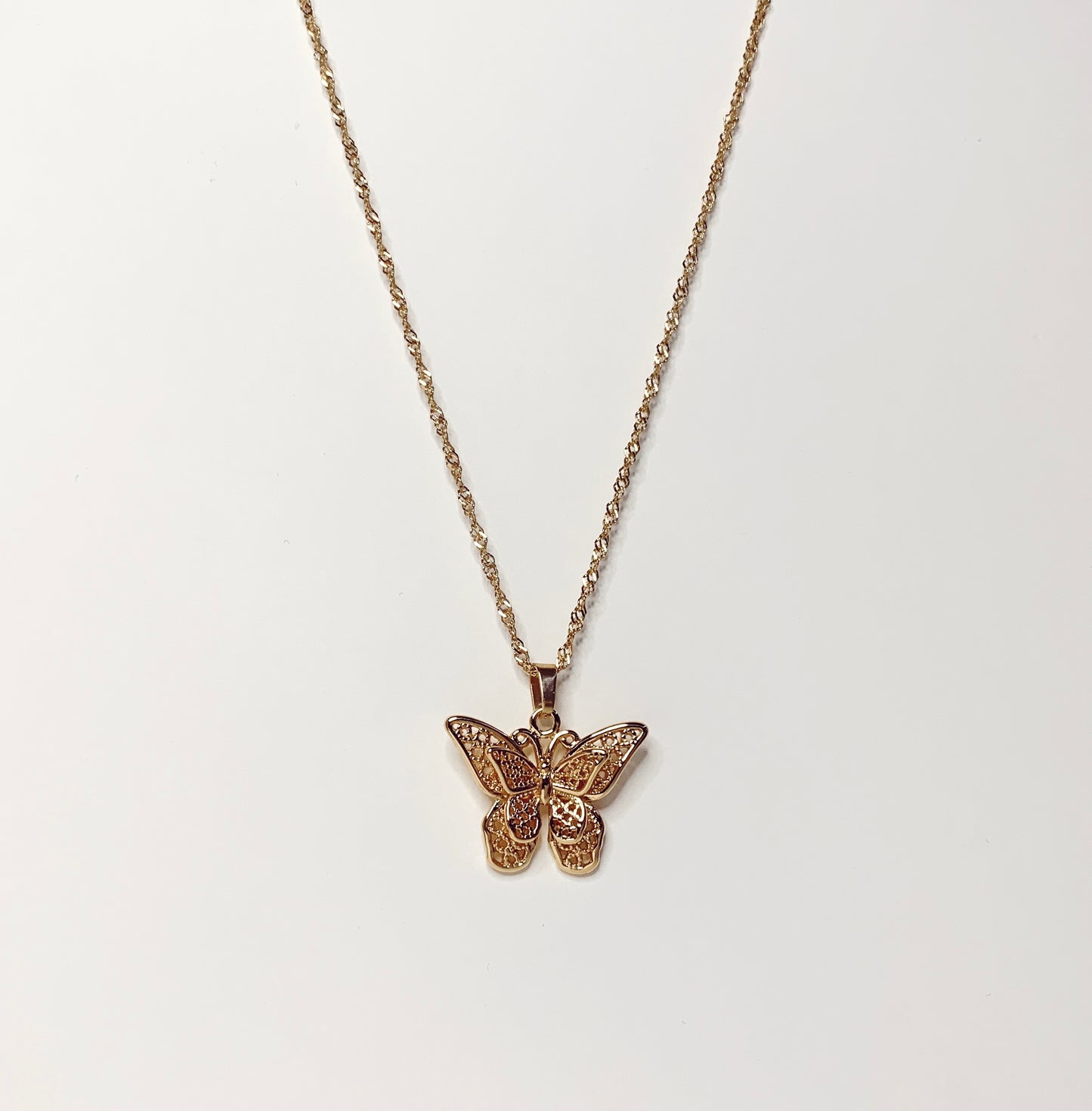 Layered Butterfly Necklace