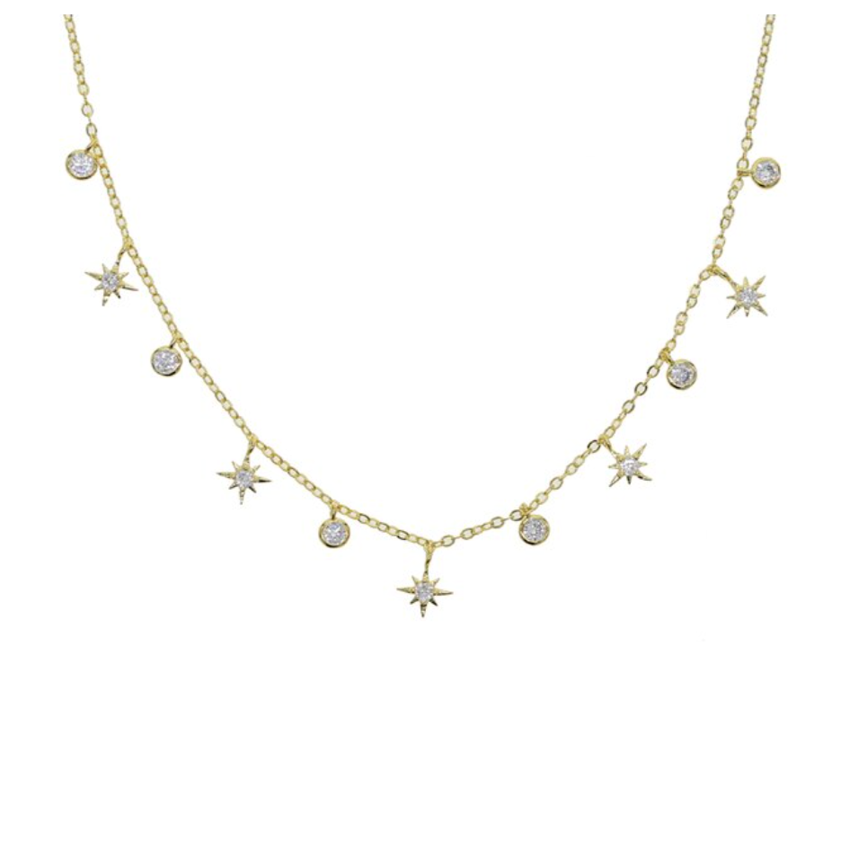 Dainty Gold Charm Necklace