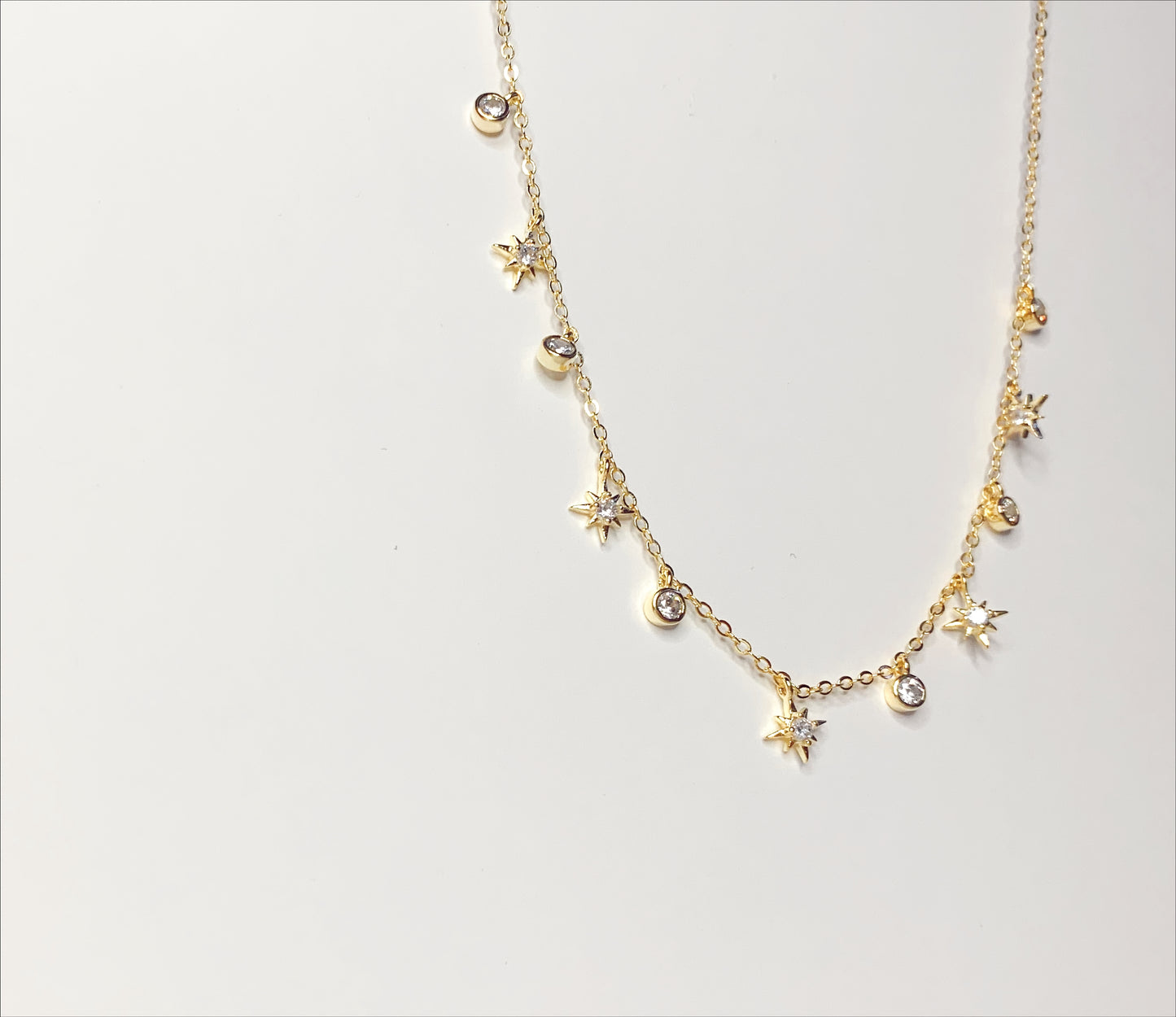 Dainty Gold Charm Necklace