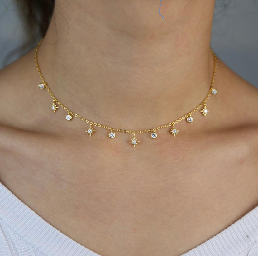 Dainty Gold Charm Necklace